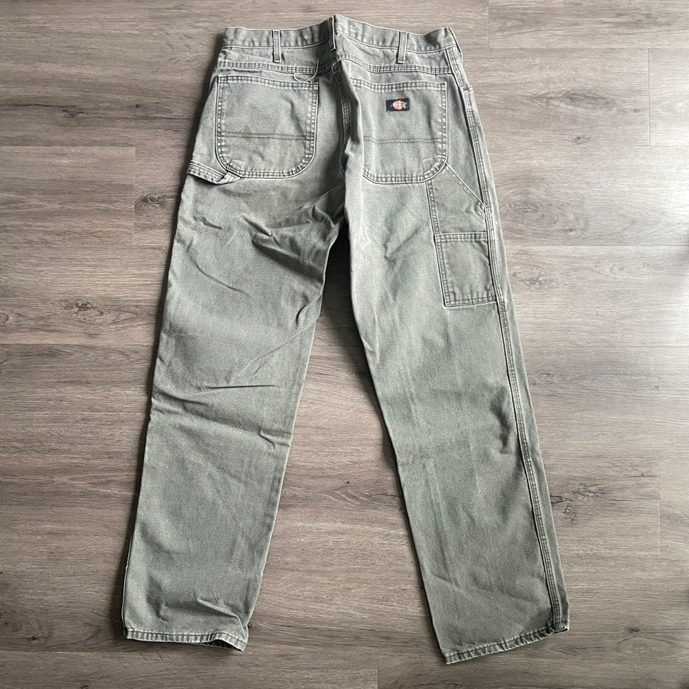 Y2K Dickies “Carpenter Style” Green Canvas Pants (No Sz.)